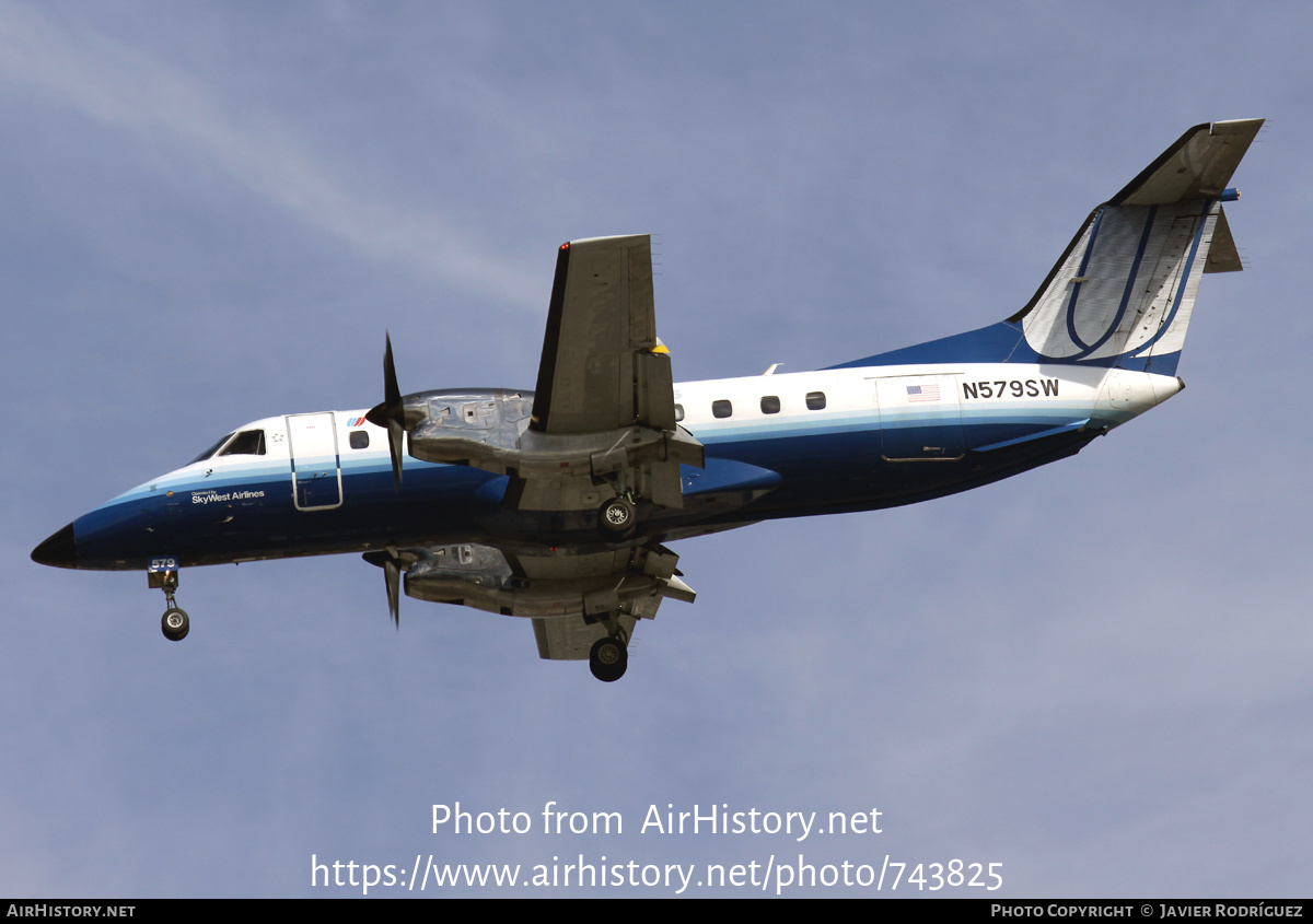 Aircraft Photo of N579SW | Embraer EMB-120ER Brasilia | United Express | AirHistory.net #743825