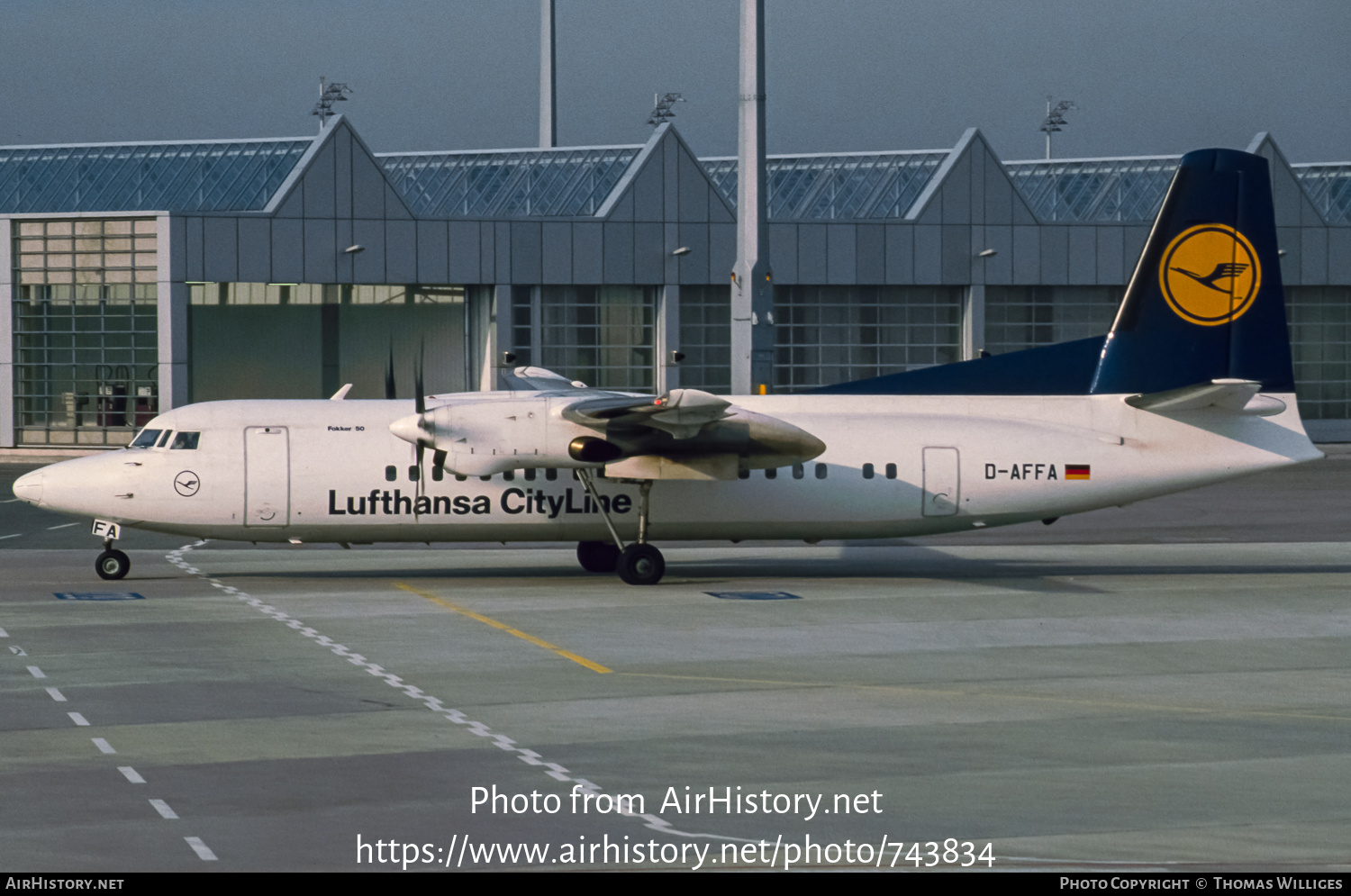 Aircraft Photo of D-AFFA | Fokker 50 | Lufthansa | AirHistory.net #743834