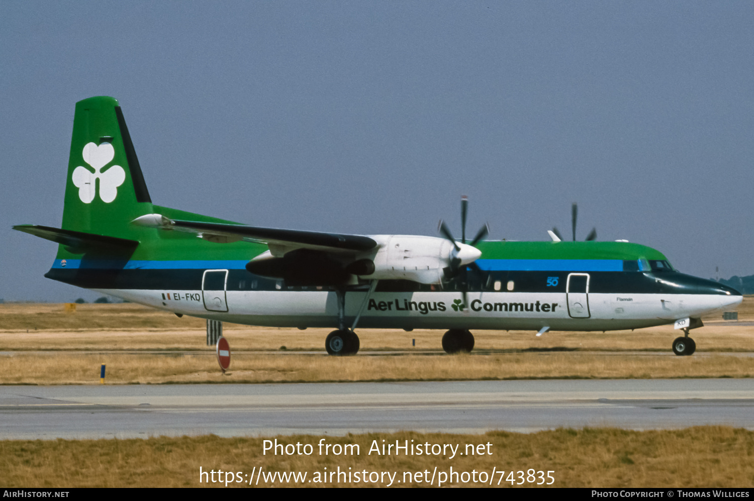 Aircraft Photo of EI-FKD | Fokker 50 | Aer Lingus Commuter | AirHistory.net #743835