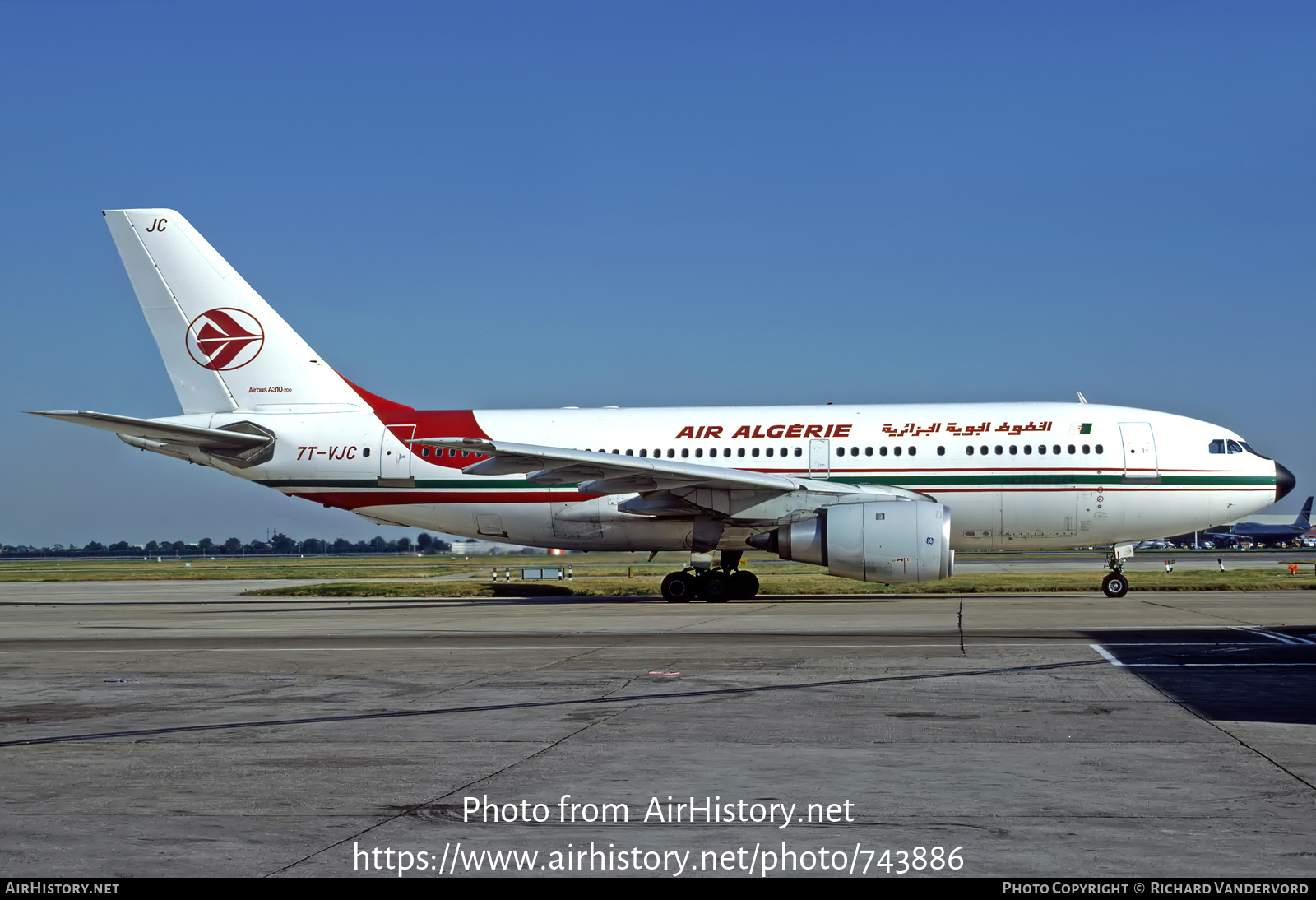 Aircraft Photo of 7T-VJC | Airbus A310-203 | Air Algérie | AirHistory.net #743886