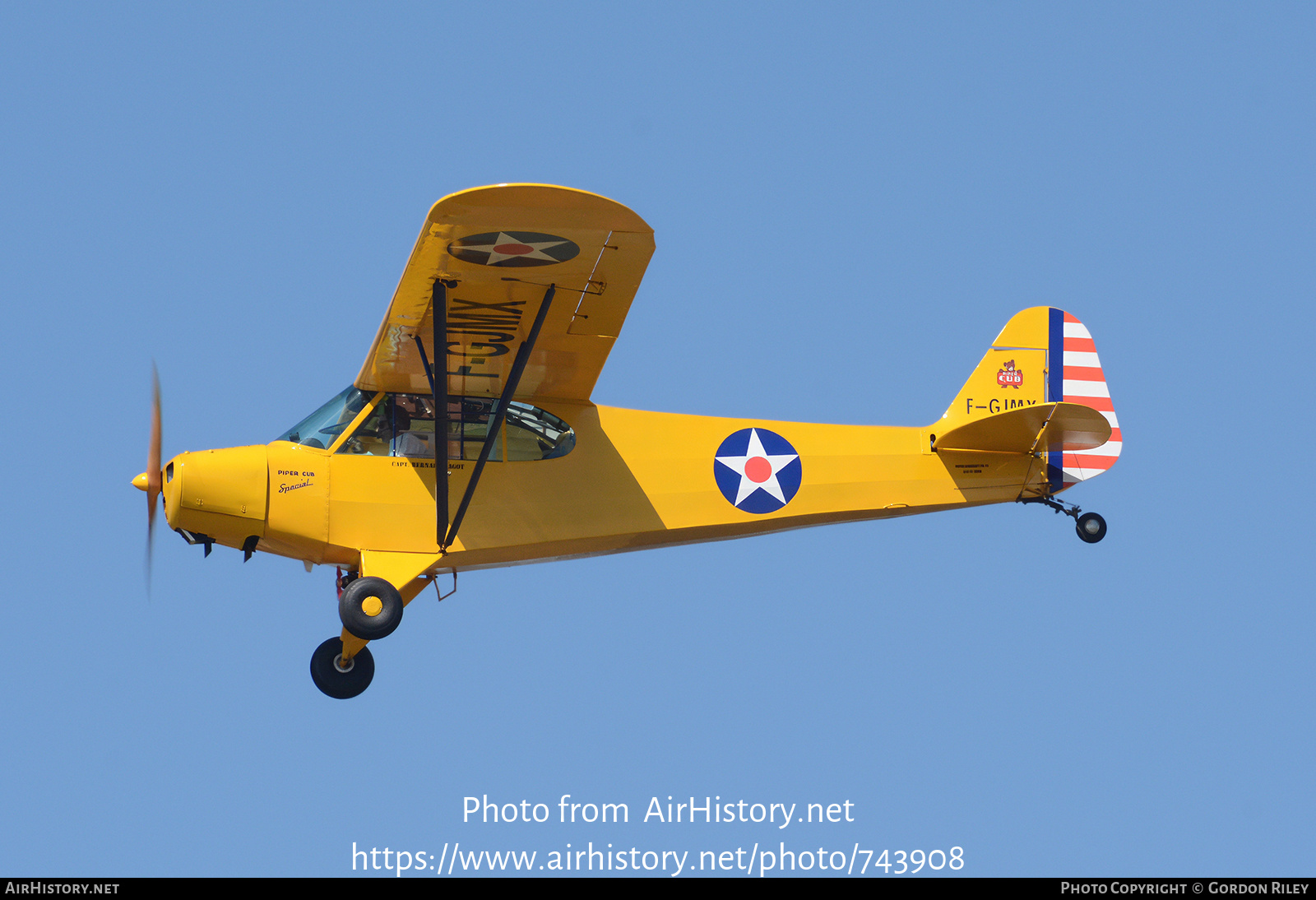 Aircraft Photo of F-GJMX | Piper PA-11 Cub Special | USA - Air Force | AirHistory.net #743908