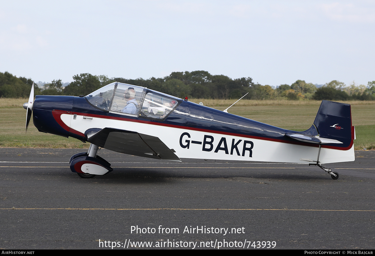 Aircraft Photo of G-BAKR | SAN Jodel D-117 | AirHistory.net #743939