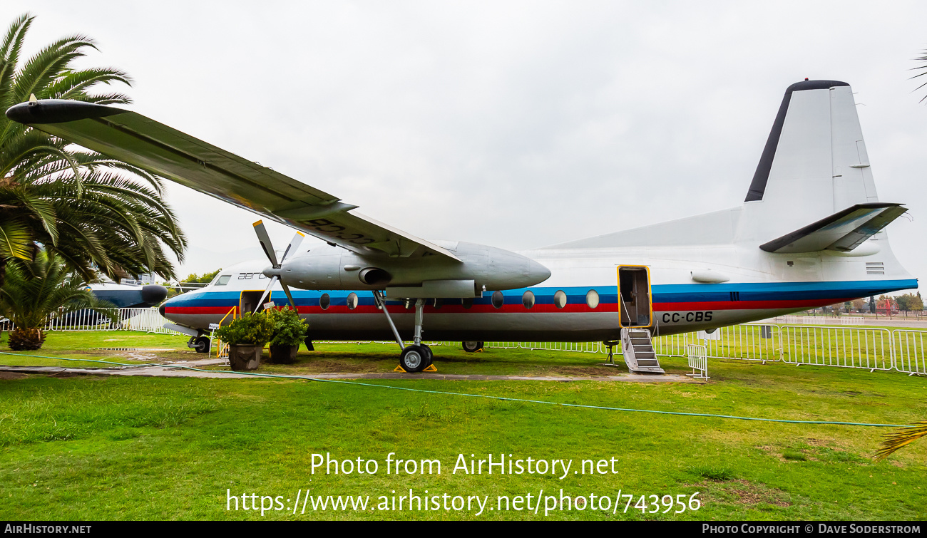 Aircraft Photo of CC-CBS | Fairchild F-27J | Aeronor Chile | AirHistory.net #743956