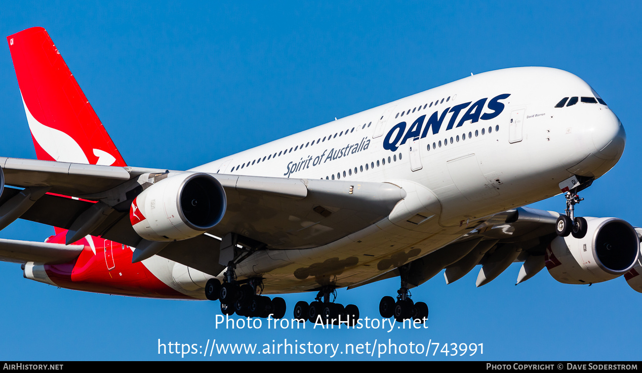 Aircraft Photo of VH-OQI | Airbus A380-842 | Qantas | AirHistory.net #743991