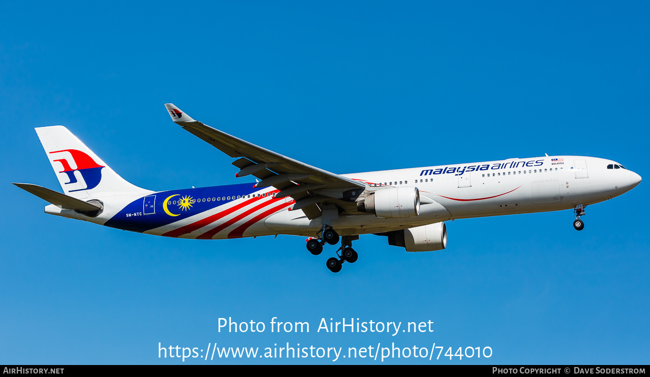 Aircraft Photo of 9M-MTC | Airbus A330-323 | Malaysia Airlines | AirHistory.net #744010