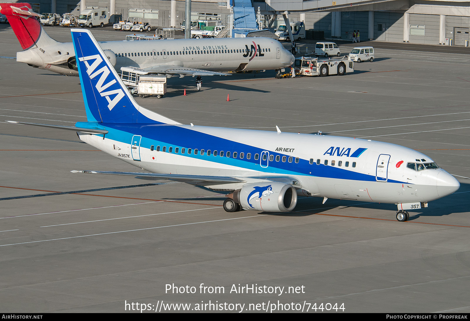 Aircraft Photo of JA357K | Boeing 737-5L9 | All Nippon Airways - ANA | AirHistory.net #744044