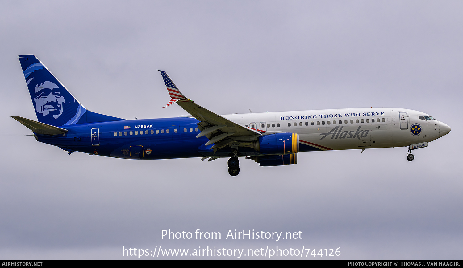 Aircraft Photo of N265AK | Boeing 737-900/ER | Alaska Airlines | AirHistory.net #744126