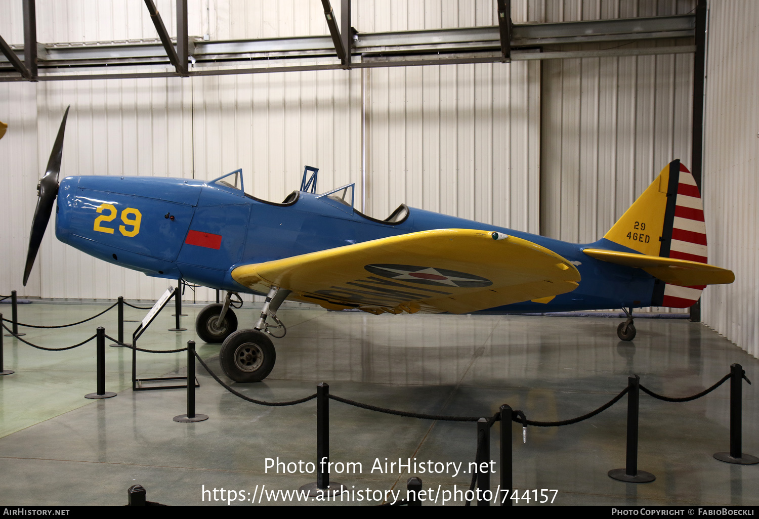 Aircraft Photo of 29 | Fairchild PT-19B Cornell (M-62A) | USA - Army | AirHistory.net #744157