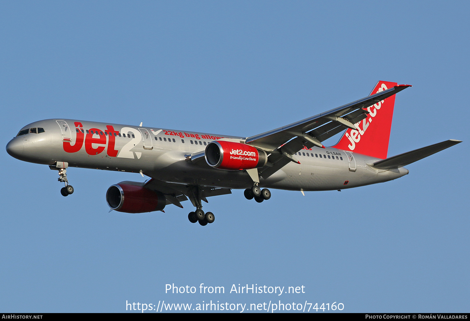 Aircraft Photo of G-LSAH | Boeing 757-21B | Jet2 | AirHistory.net #744160