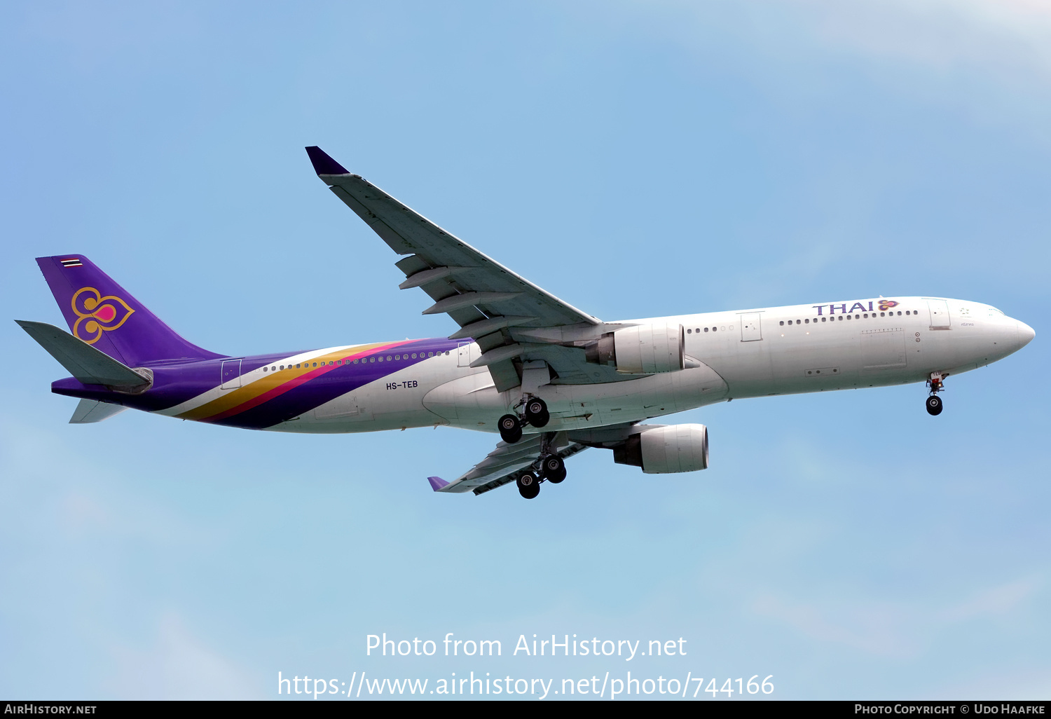 Aircraft Photo of HS-TEB | Airbus A330-321 | Thai Airways International | AirHistory.net #744166