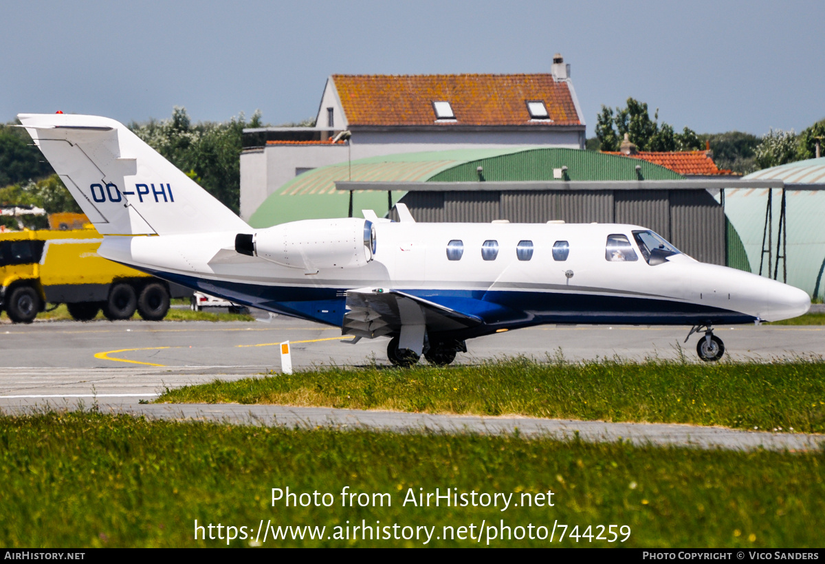 Aircraft Photo of OO-PHI | Cessna 525 CitationJet CJ1 | AirHistory.net #744259