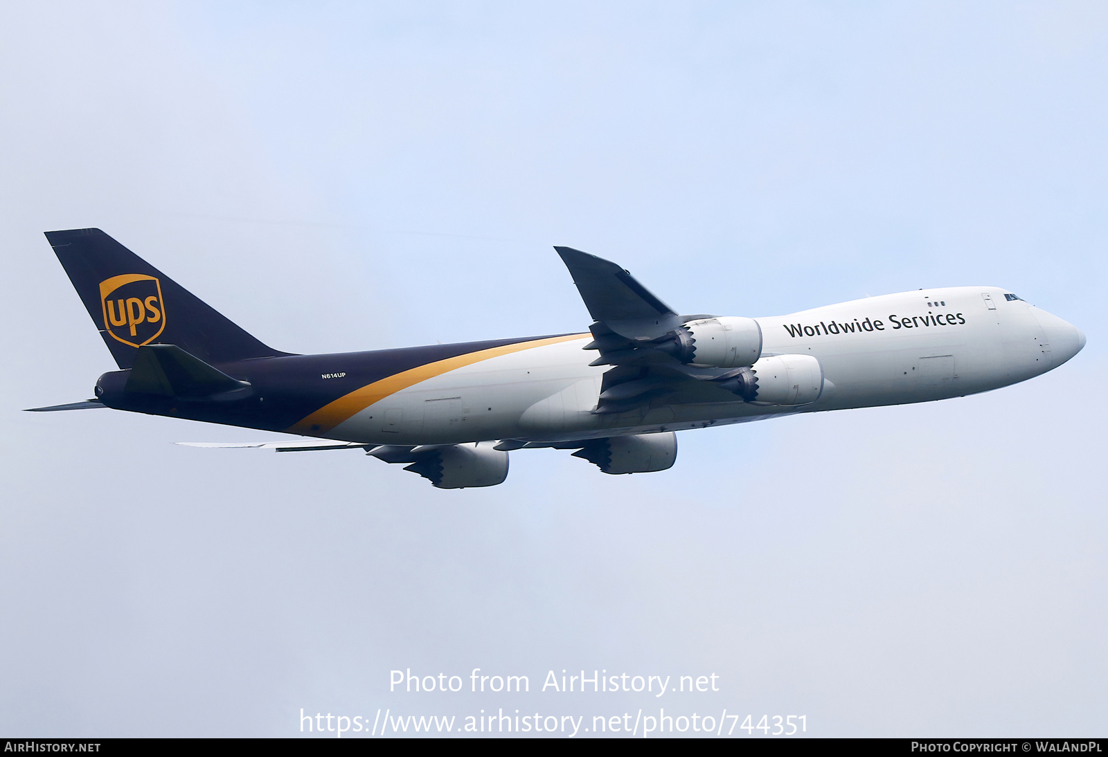 Aircraft Photo of N614UP | Boeing 747-8F | United Parcel Service - UPS | AirHistory.net #744351