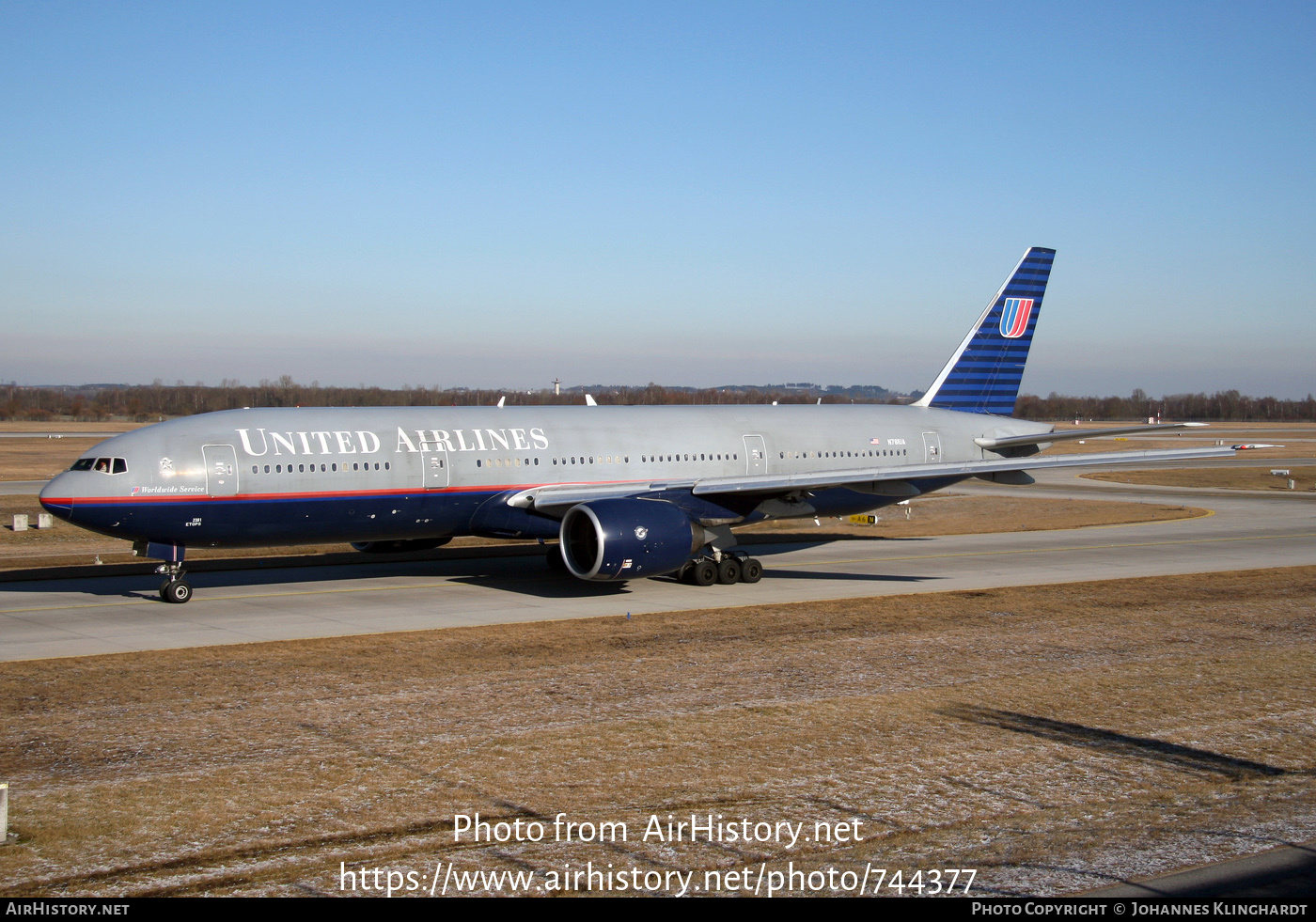 Aircraft Photo of N781UA | Boeing 777-222 | United Airlines | AirHistory.net #744377