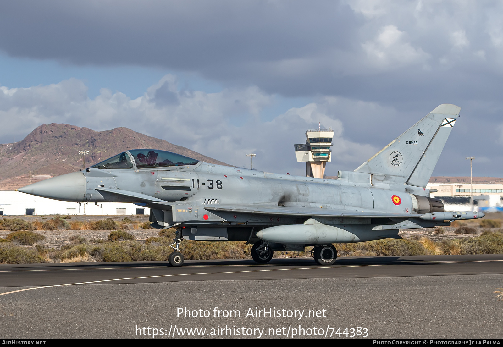 Aircraft Photo of C.16-38 | Eurofighter EF-2000 Typhoon | Spain - Air Force | AirHistory.net #744383