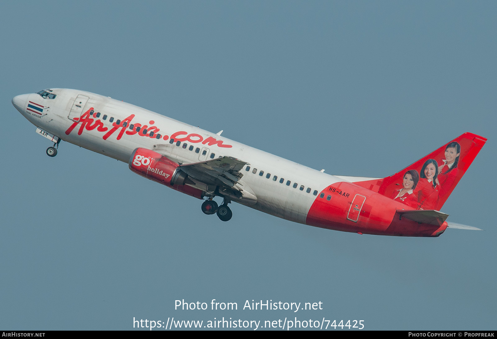 Aircraft Photo of HS-AAR | Boeing 737-3T0 | AirAsia | AirHistory.net #744425