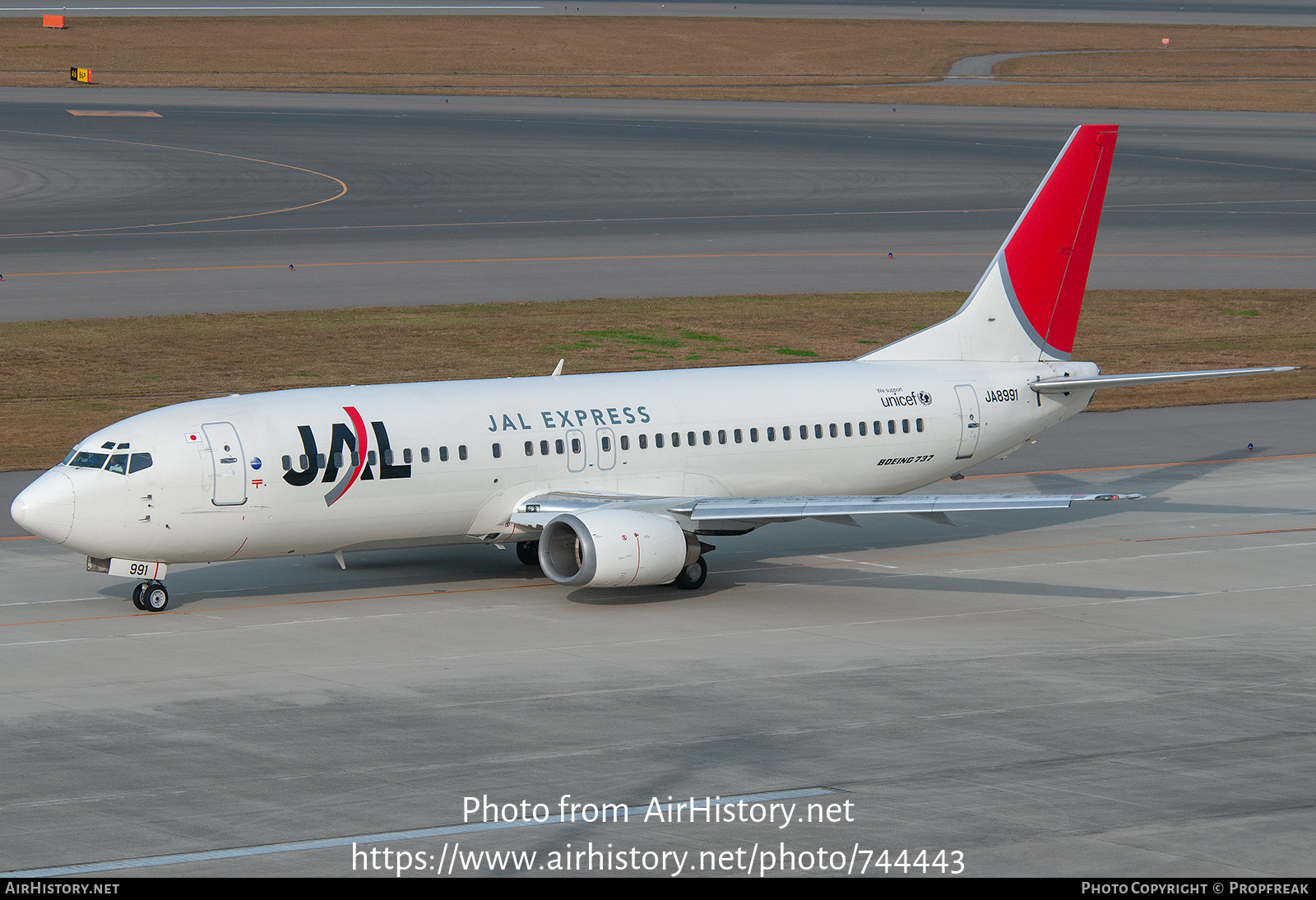 Aircraft Photo of JA8991 | Boeing 737-446 | JAL Express - JAL | AirHistory.net #744443