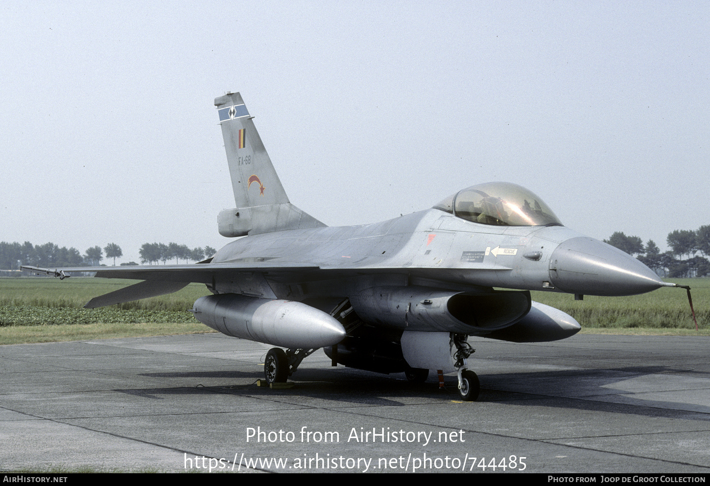 Aircraft Photo of FA-68 | General Dynamics F-16A Fighting Falcon | Belgium - Air Force | AirHistory.net #744485