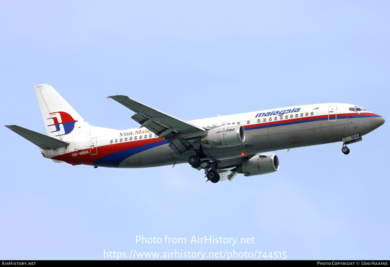 Aircraft Photo of 9M-MMA | Boeing 737-4H6 | Malaysia Airlines | AirHistory.net #744515