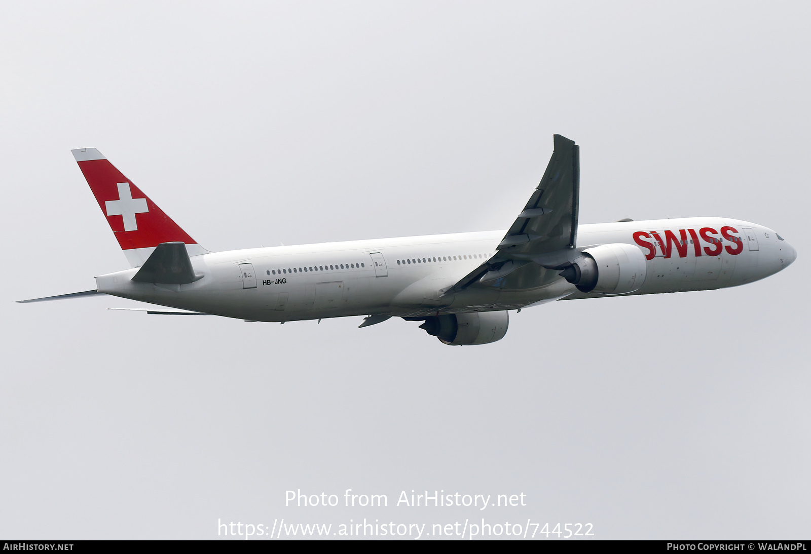 Aircraft Photo of HB-JNG | Boeing 777-300/ER | Swiss International Air Lines | AirHistory.net #744522