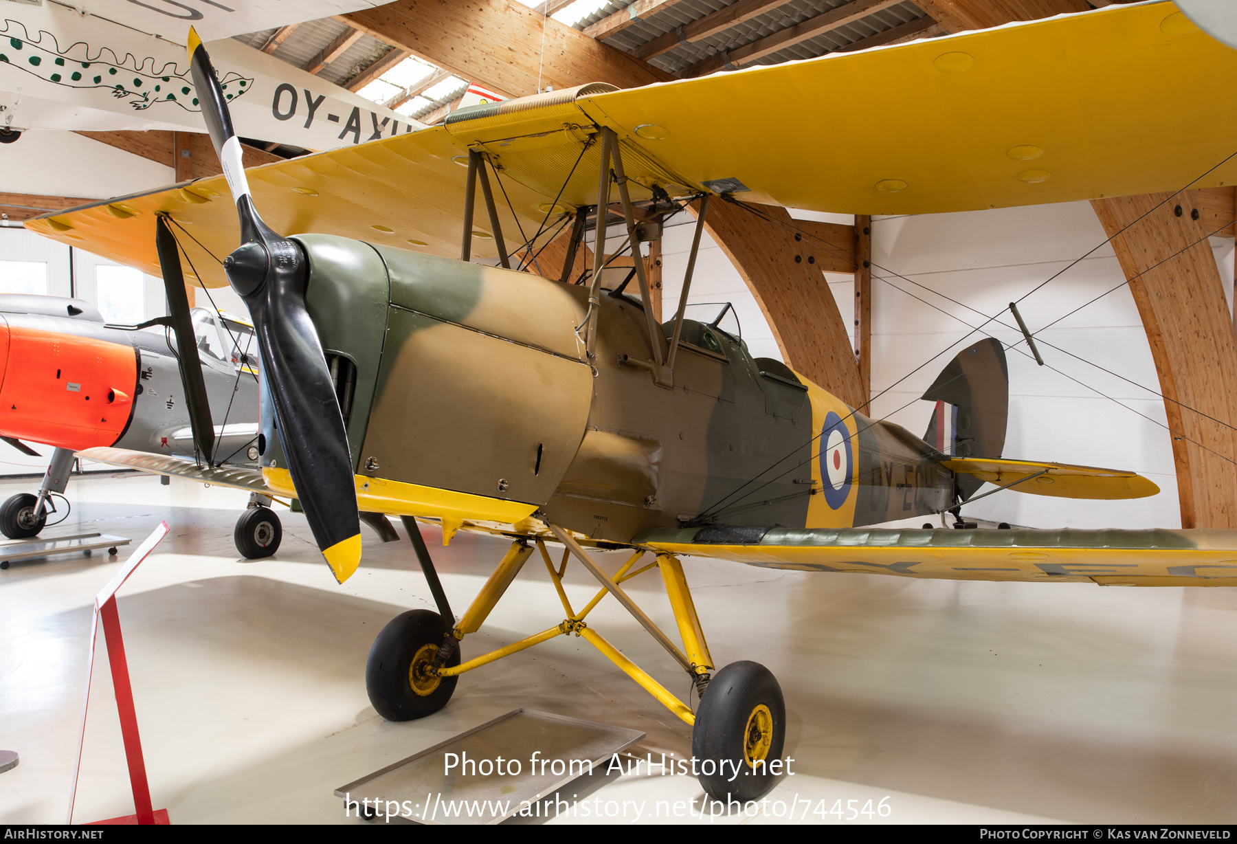 Aircraft Photo of OY-ECH | De Havilland D.H. 82A Tiger Moth II | UK - Air Force | AirHistory.net #744546