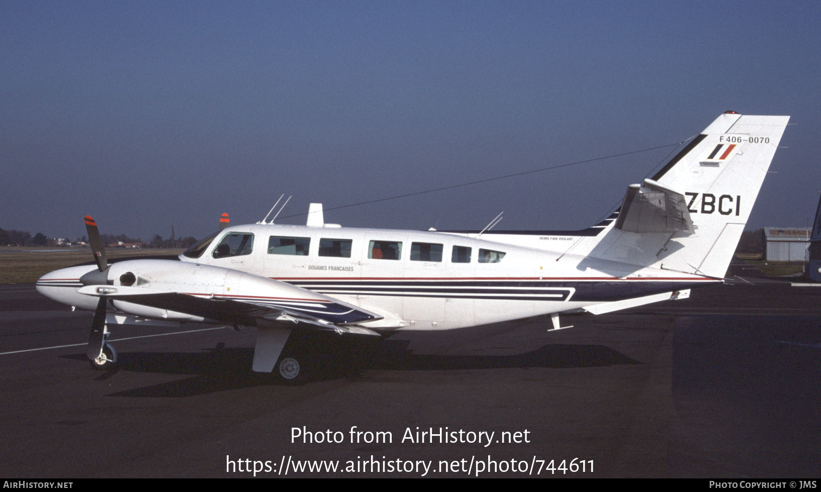 Aircraft Photo of F-ZBCI | Reims F406 Vigilant | France - Customs | AirHistory.net #744611