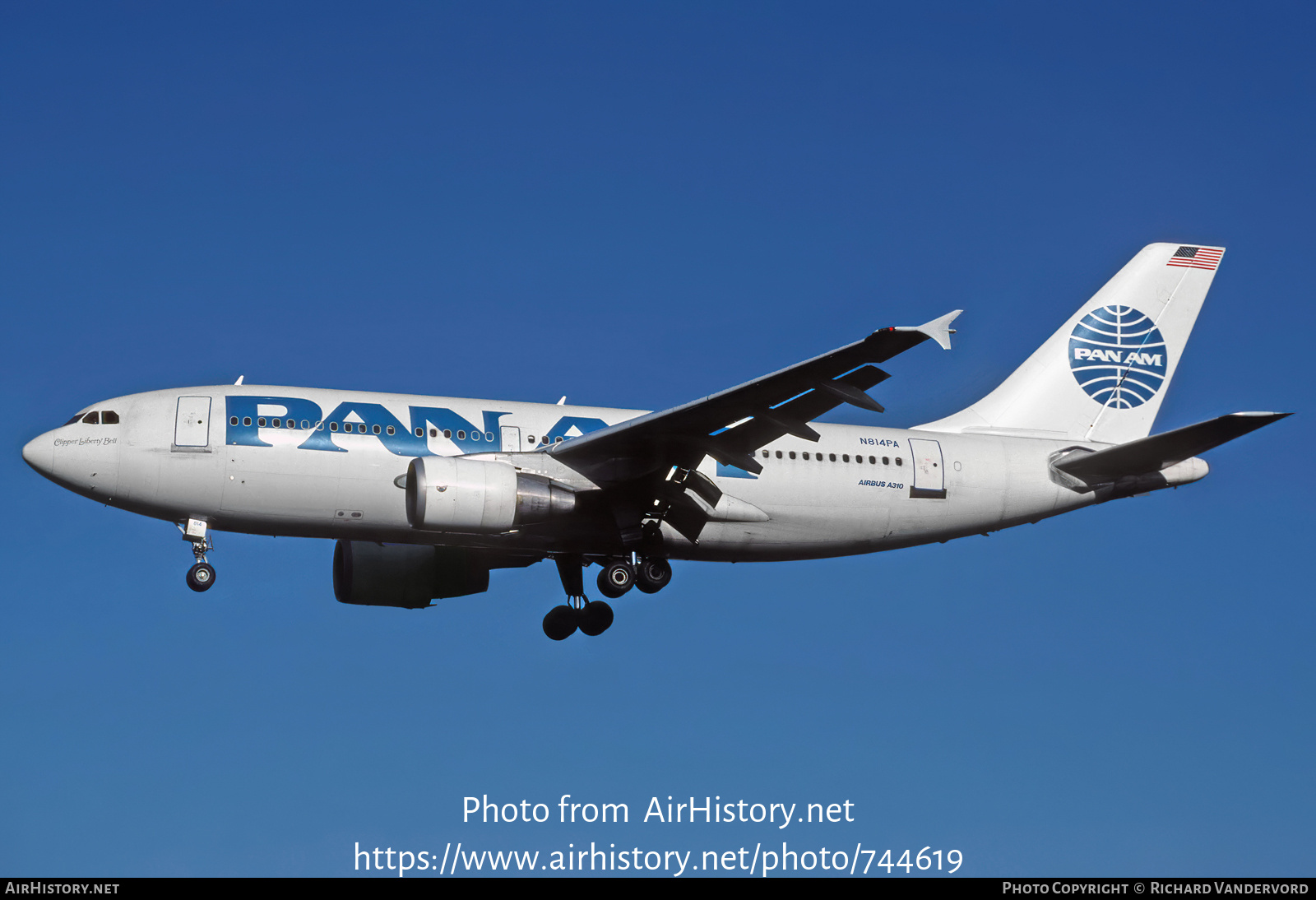 Aircraft Photo of N814PA | Airbus A310-324 | Pan American World Airways - Pan Am | AirHistory.net #744619