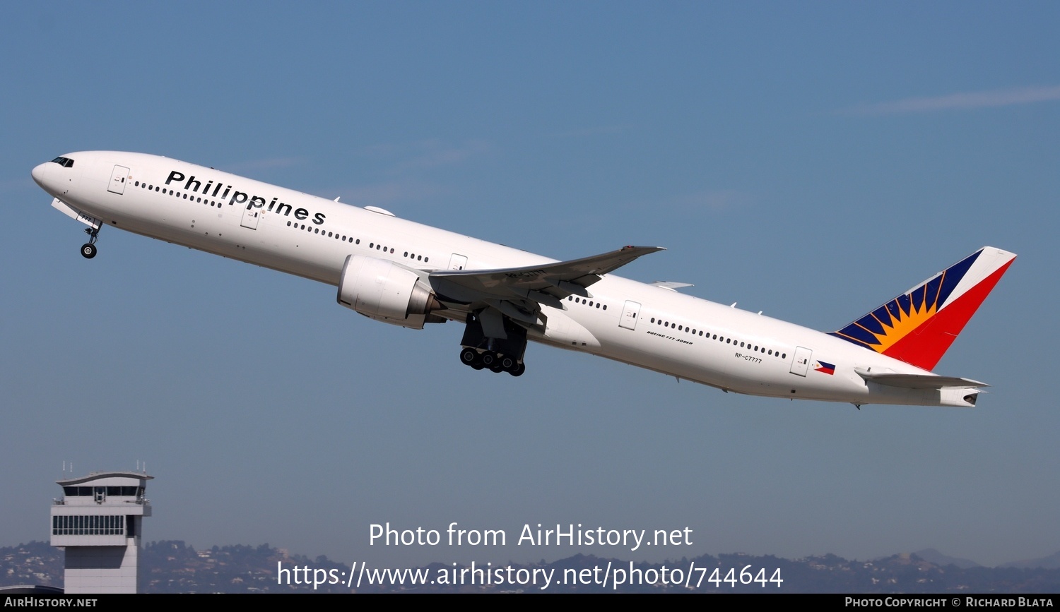 Aircraft Photo of RP-C7777 | Boeing 777-36N/ER | Philippine Airlines | AirHistory.net #744644