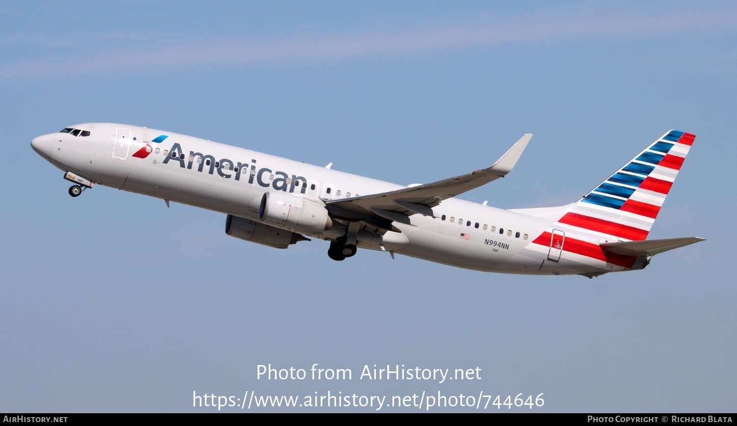 Aircraft Photo of N994NN | Boeing 737-823 | American Airlines | AirHistory.net #744646