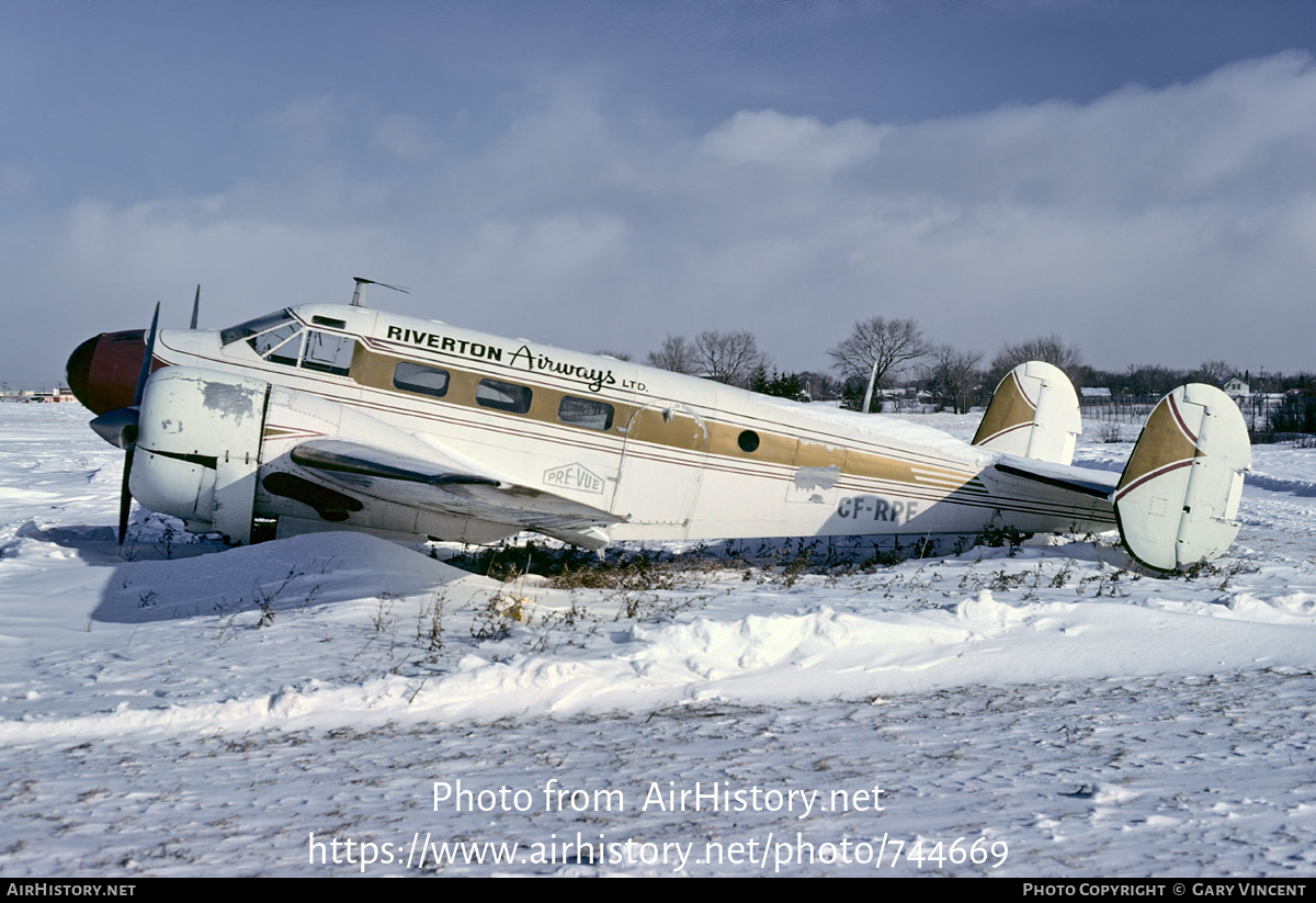 Aircraft Photo of CF-RPF | Beech C-45G Expeditor | Riverton Airways | AirHistory.net #744669