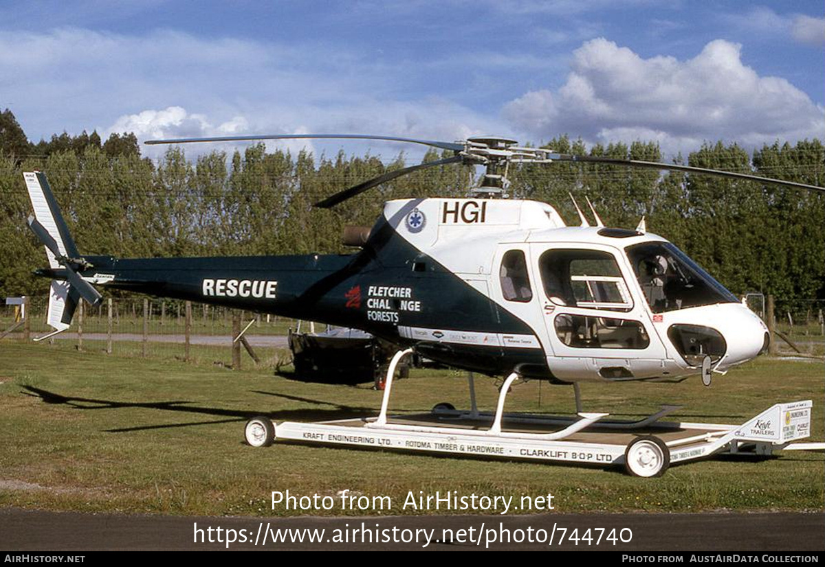 Aircraft Photo of ZK-HGI / HGI | Aerospatiale AS-350B Squirrel | Fletcher Challenge Forests | AirHistory.net #744740