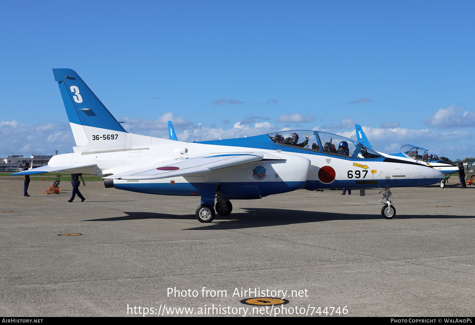 Aircraft Photo of 36-5697 | Kawasaki T-4 | Japan - Air Force | AirHistory.net #744746