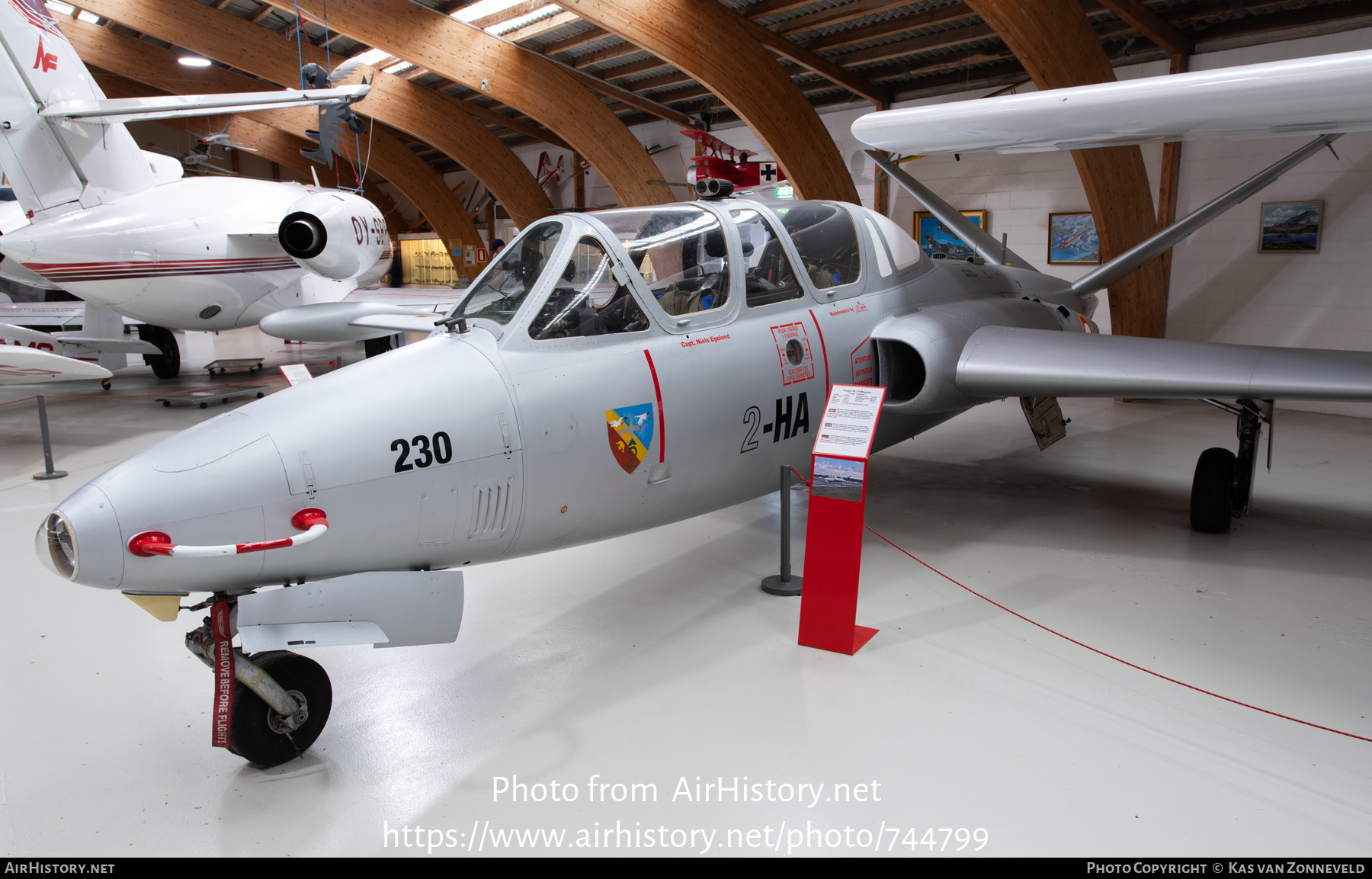 Aircraft Photo of OY-FGA / 230 | Fouga CM-170R Magister | France - Air Force | AirHistory.net #744799