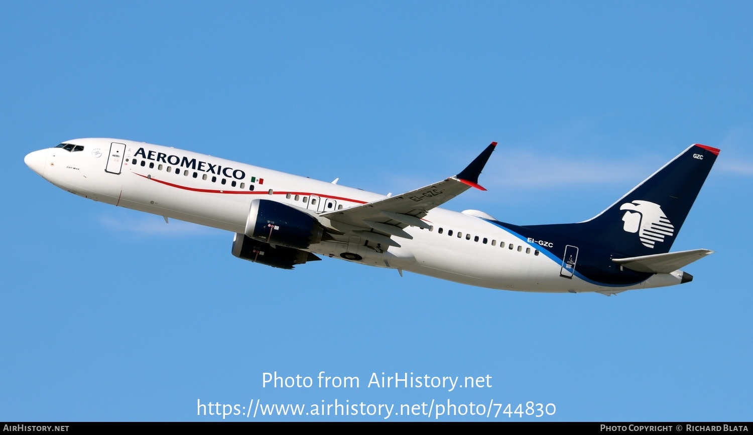 Aircraft Photo of EI-GZC | Boeing 737-8 Max 8 | AeroMéxico | AirHistory.net #744830