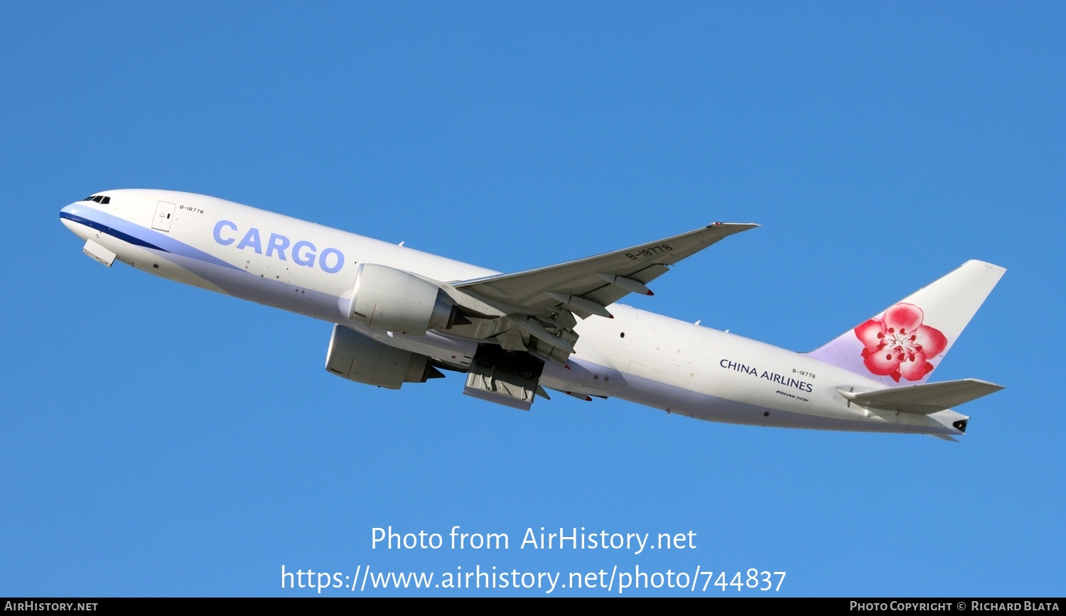 Aircraft Photo of B-18778 | Boeing 777-F | China Airlines Cargo | AirHistory.net #744837