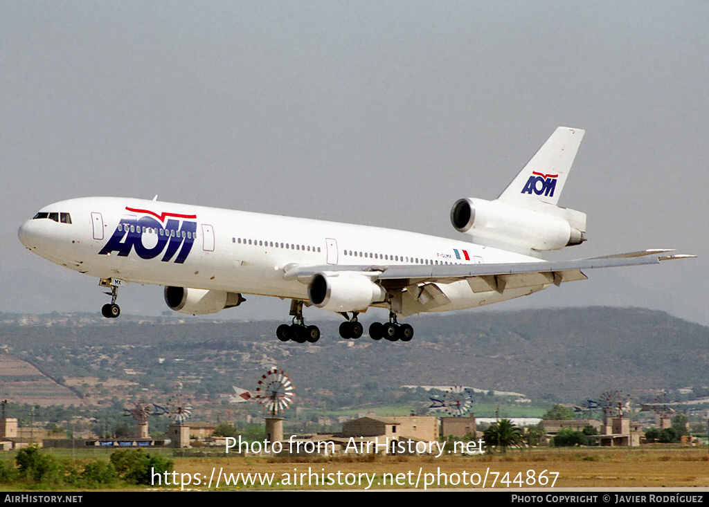 Aircraft Photo of F-GLMX | McDonnell Douglas DC-10-30 | AOM French Airlines | AirHistory.net #744867