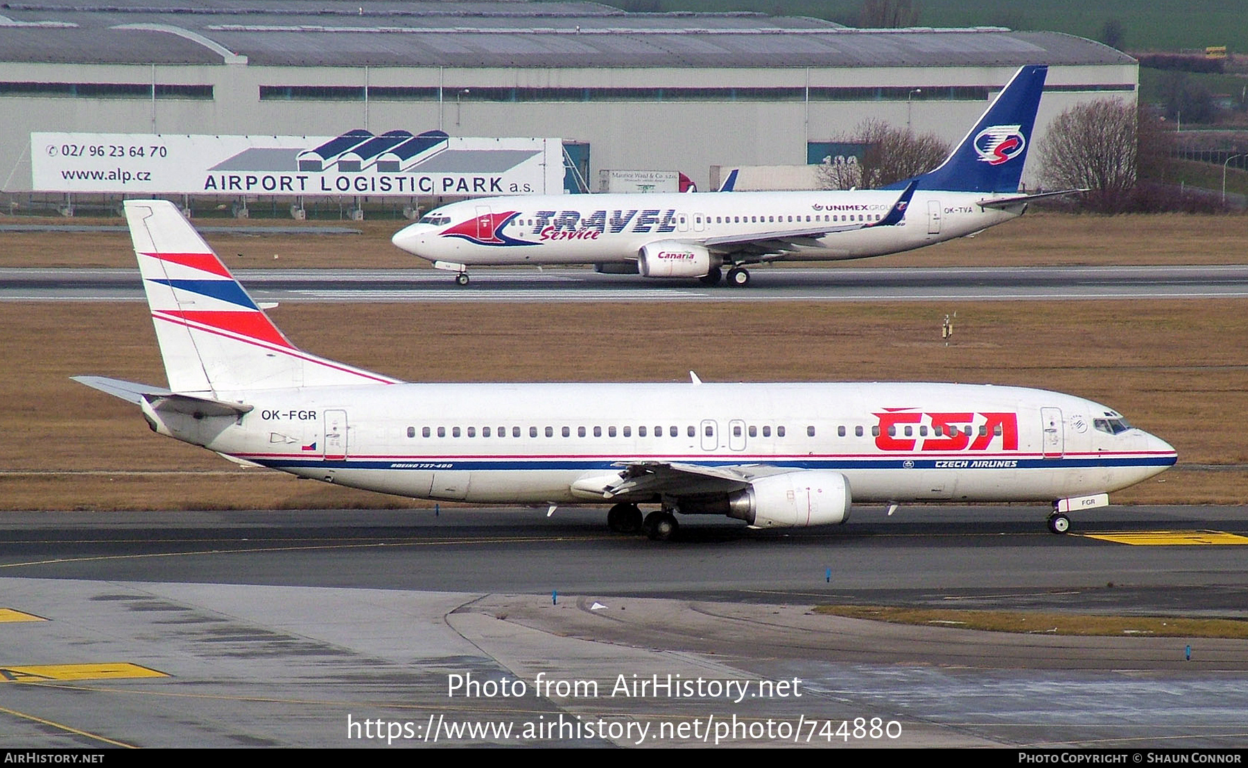 Aircraft Photo of OK-FGR | Boeing 737-45S | ČSA - Czech Airlines | AirHistory.net #744880