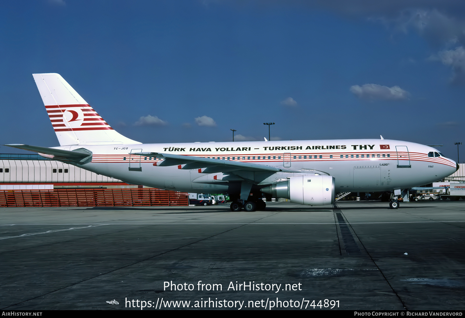 Aircraft Photo of TC-JCO | Airbus A310-203 | THY Türk Hava Yolları - Turkish Airlines | AirHistory.net #744891