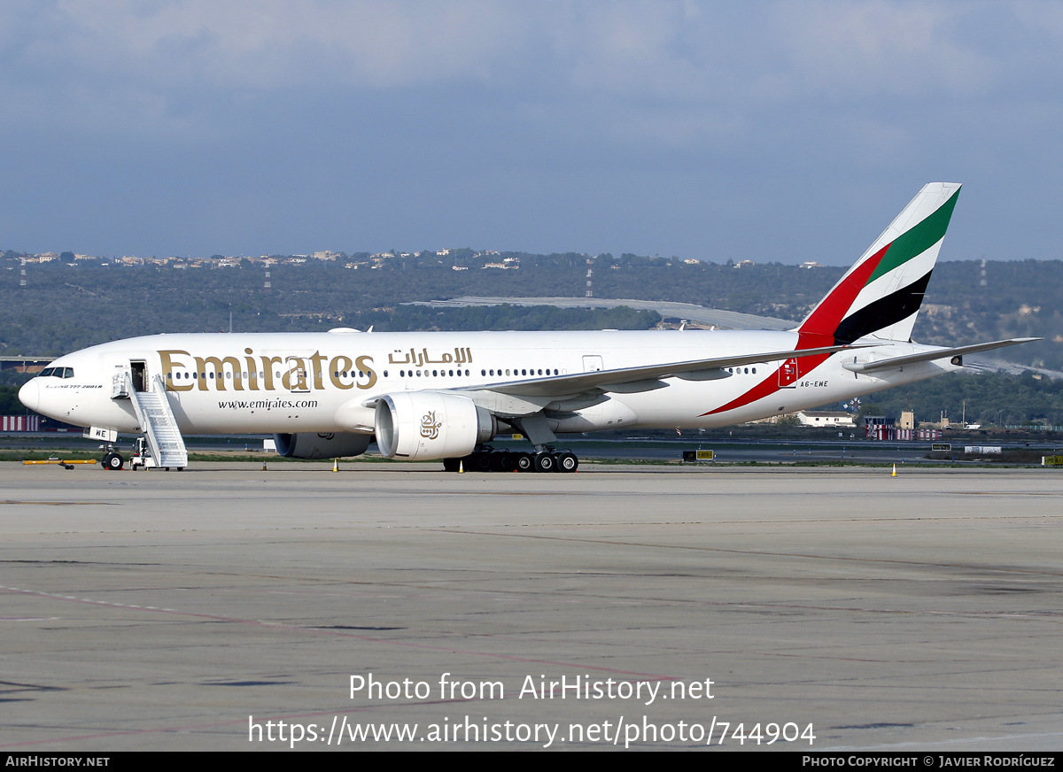 Aircraft Photo of A6-EWE | Boeing 777-21H/LR | Emirates | AirHistory.net #744904