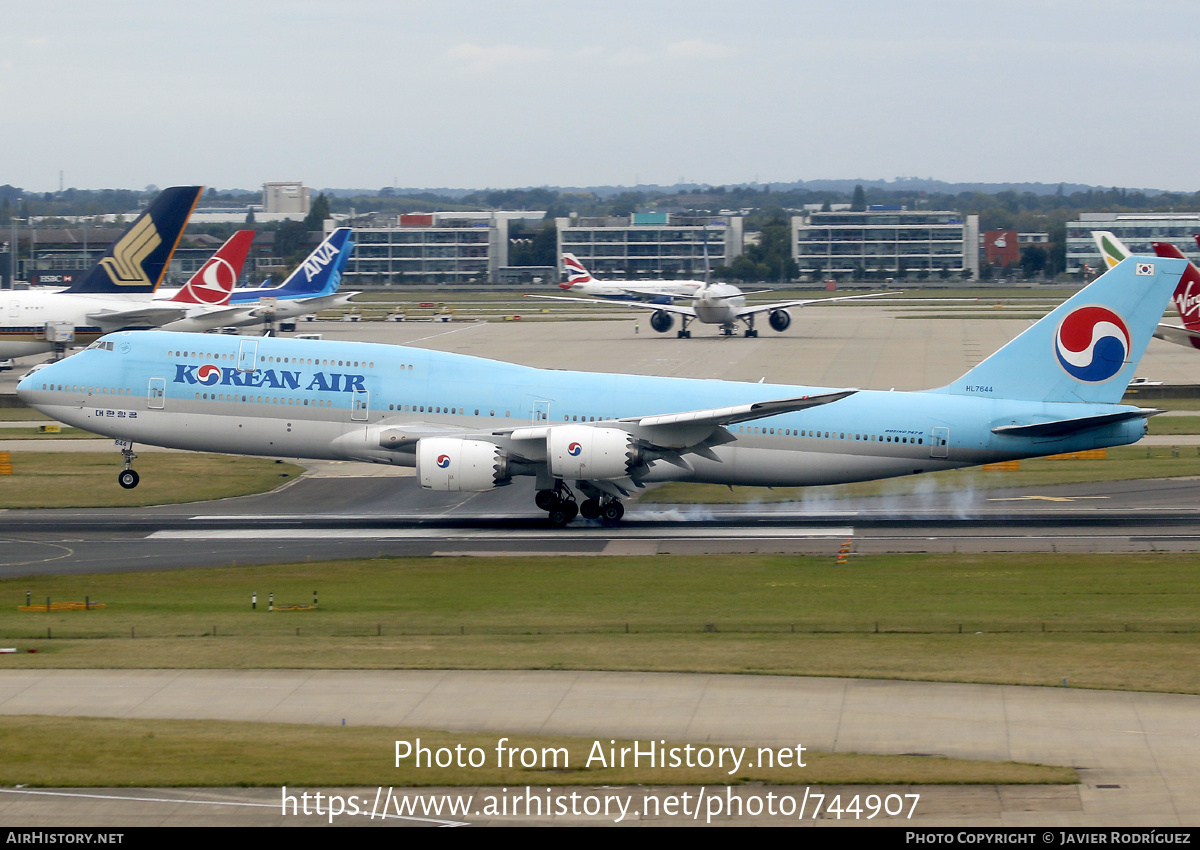 Aircraft Photo of HL7644 | Boeing 747-8I | Korean Air | AirHistory.net #744907