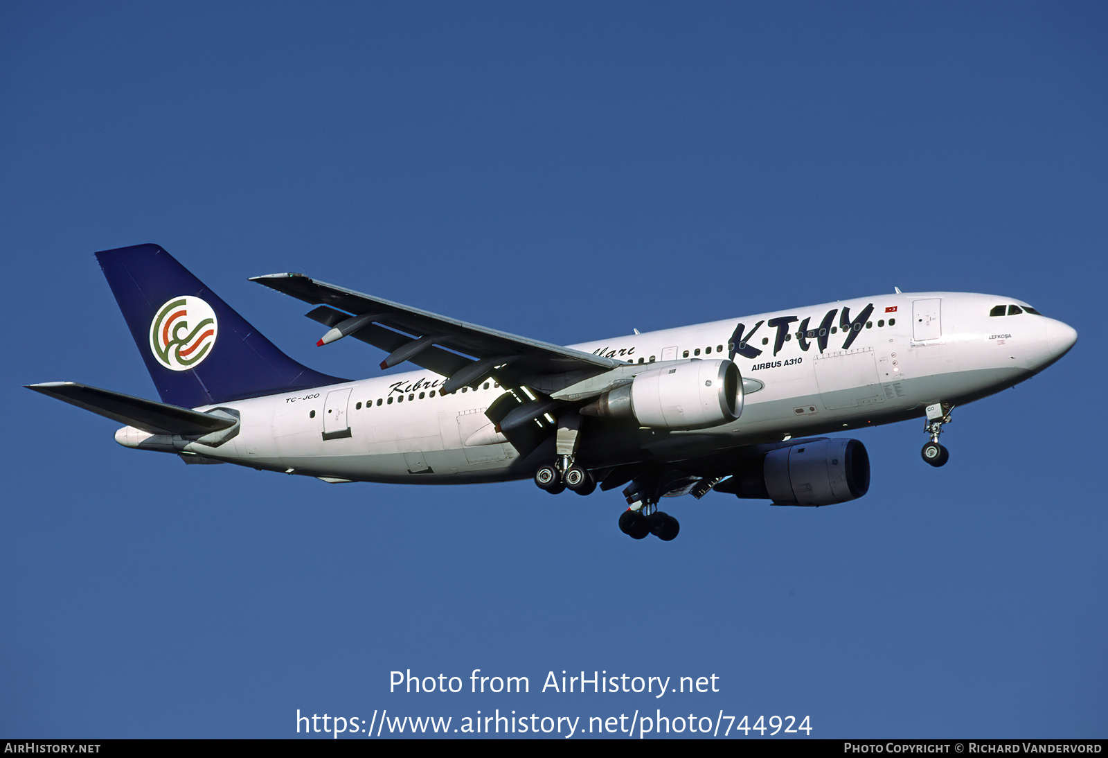 Aircraft Photo of TC-JCO | Airbus A310-203 | KTHY Kibris Türk Hava Yollari - Cyprus Turkish Airlines | AirHistory.net #744924