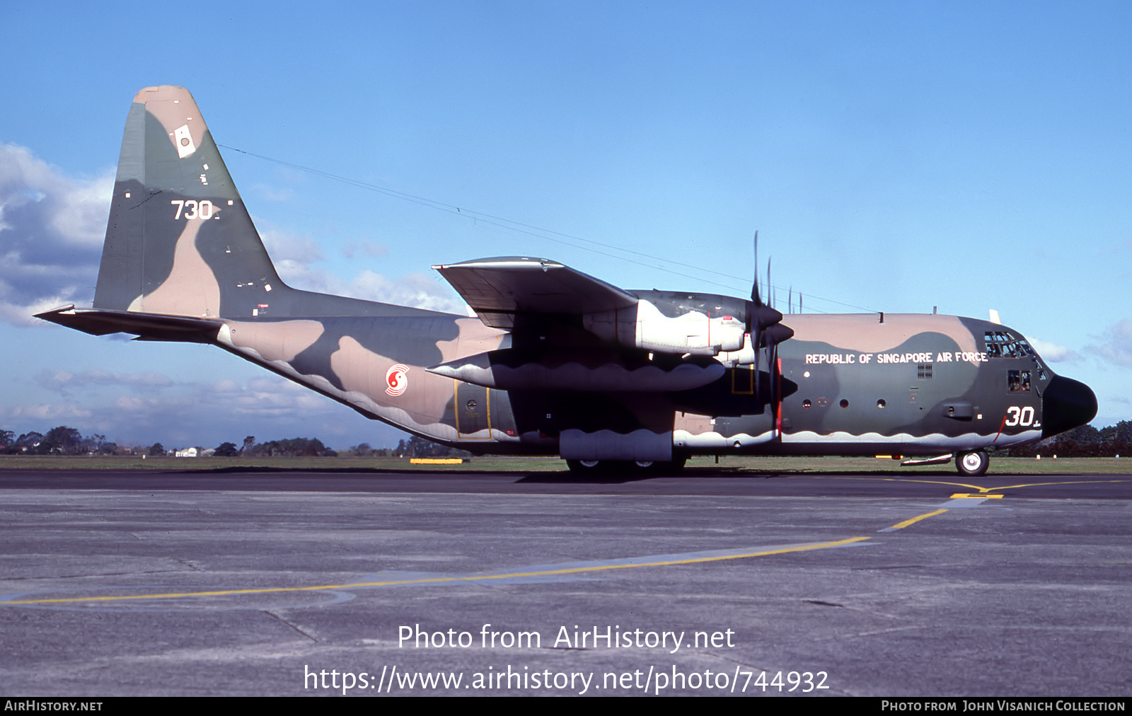 Aircraft Photo of 730 | Lockheed C-130H Hercules | Singapore - Air Force | AirHistory.net #744932