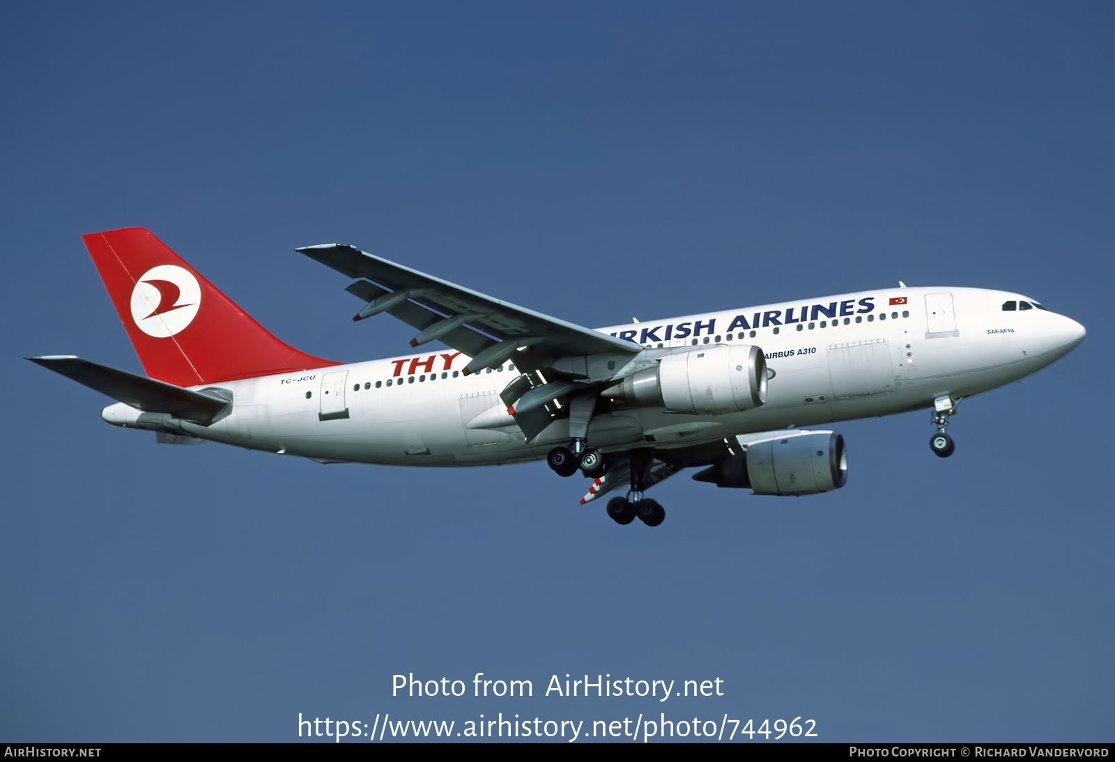 Aircraft Photo of TC-JCU | Airbus A310-203 | Turkish Airlines | AirHistory.net #744962