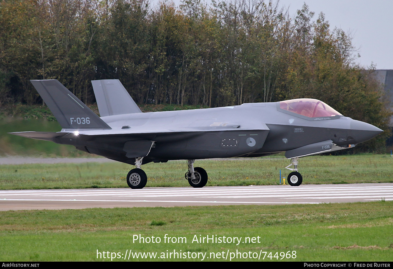 Aircraft Photo of F-036 | Lockheed Martin F-35A Lightning II | Netherlands - Air Force | AirHistory.net #744968