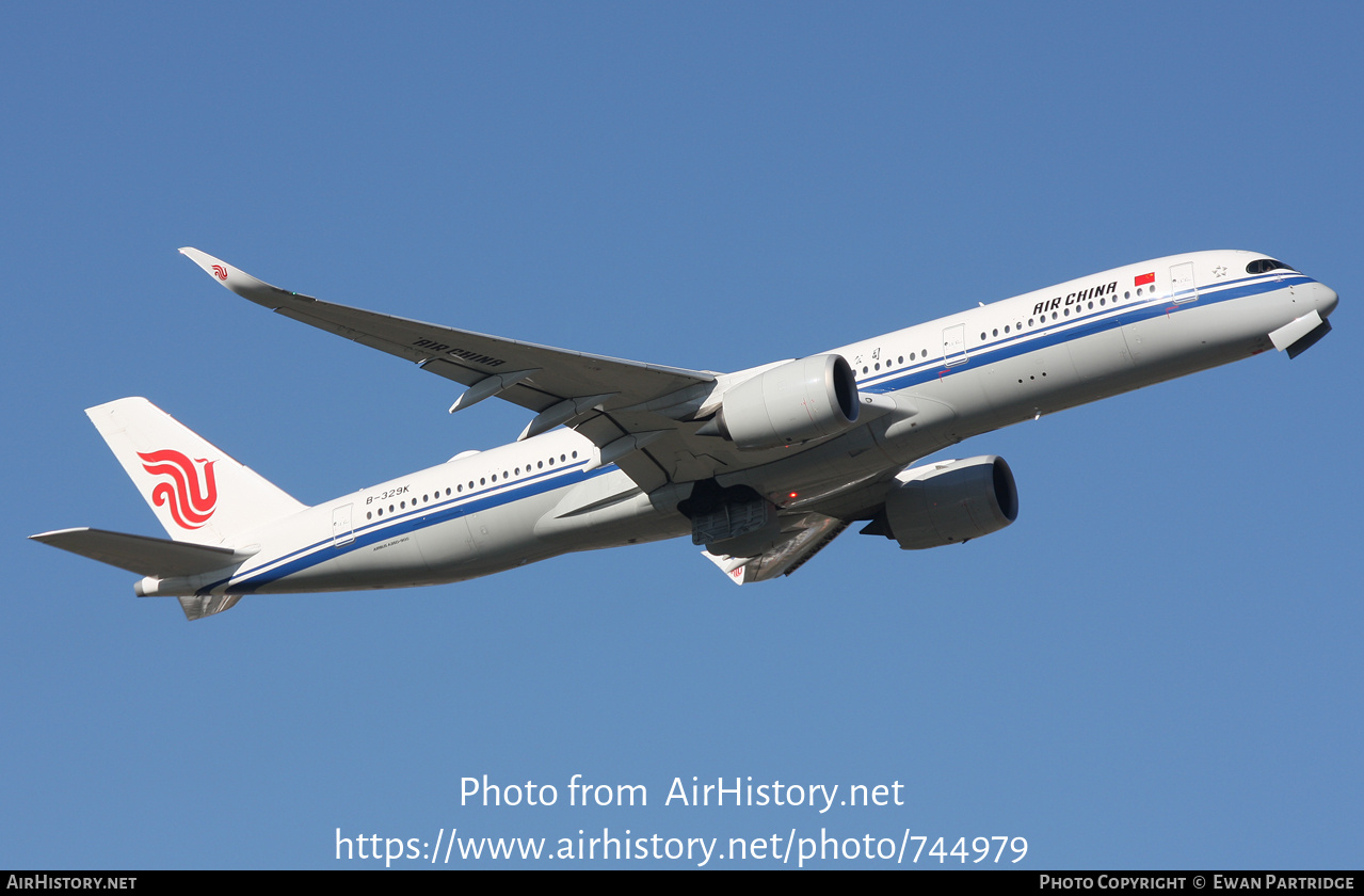 Aircraft Photo of B-329K | Airbus A350-941 | Air China | AirHistory.net #744979