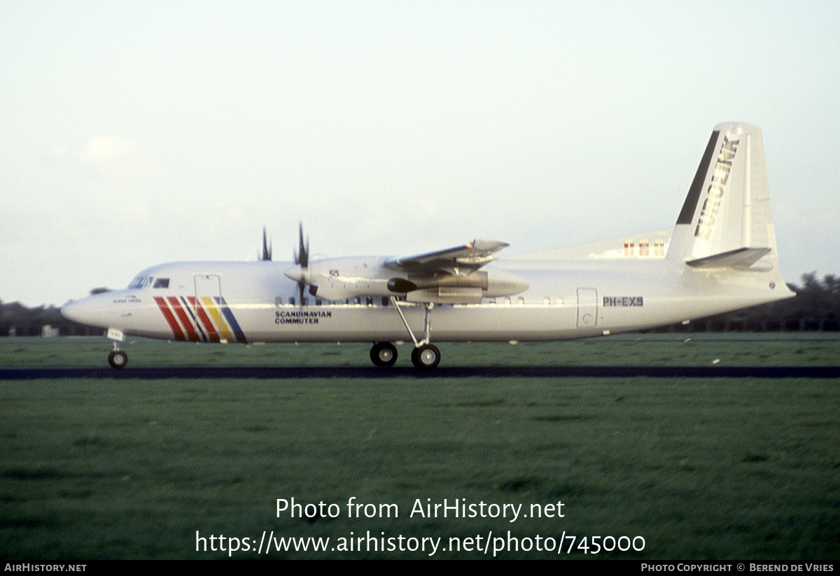 Aircraft Photo of PH-EXS / KAI | Fokker 50 | Scandinavian Commuter - Eurolink | AirHistory.net #745000