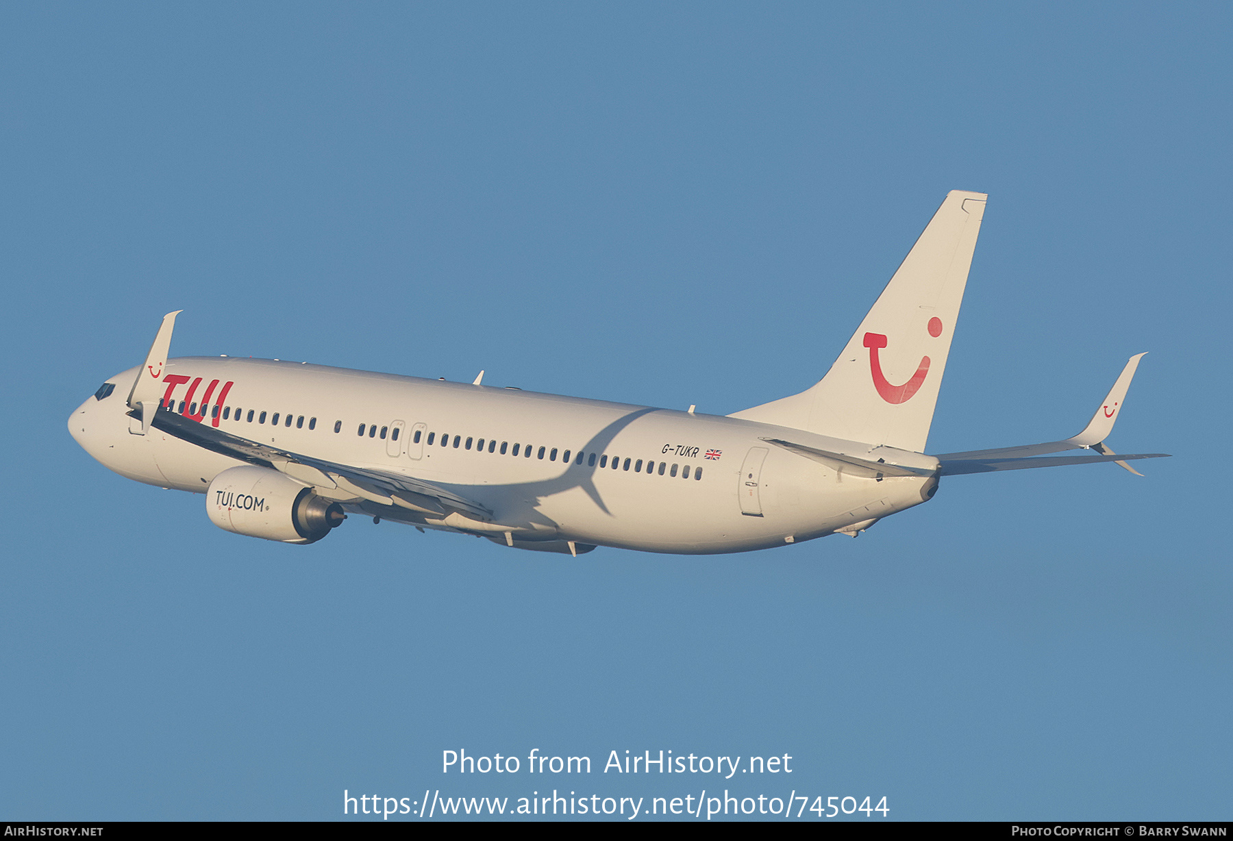 Aircraft Photo of G-TUKR | Boeing 737-8K5 | TUI | AirHistory.net #745044