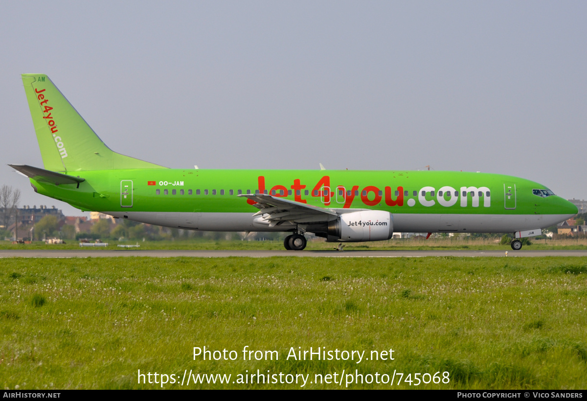 Aircraft Photo of OO-JAM | Boeing 737-46J | Jet4you | AirHistory.net #745068