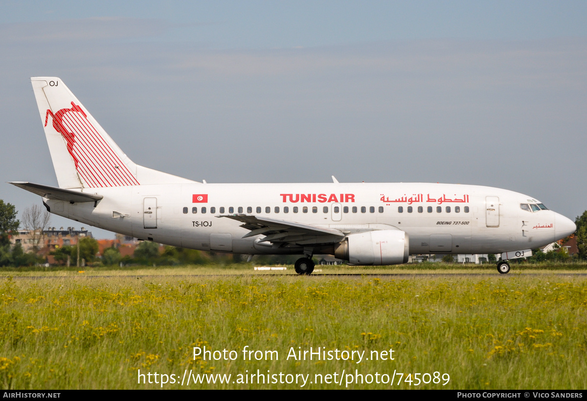 Aircraft Photo of TS-IOJ | Boeing 737-5H3 | Tunisair | AirHistory.net #745089