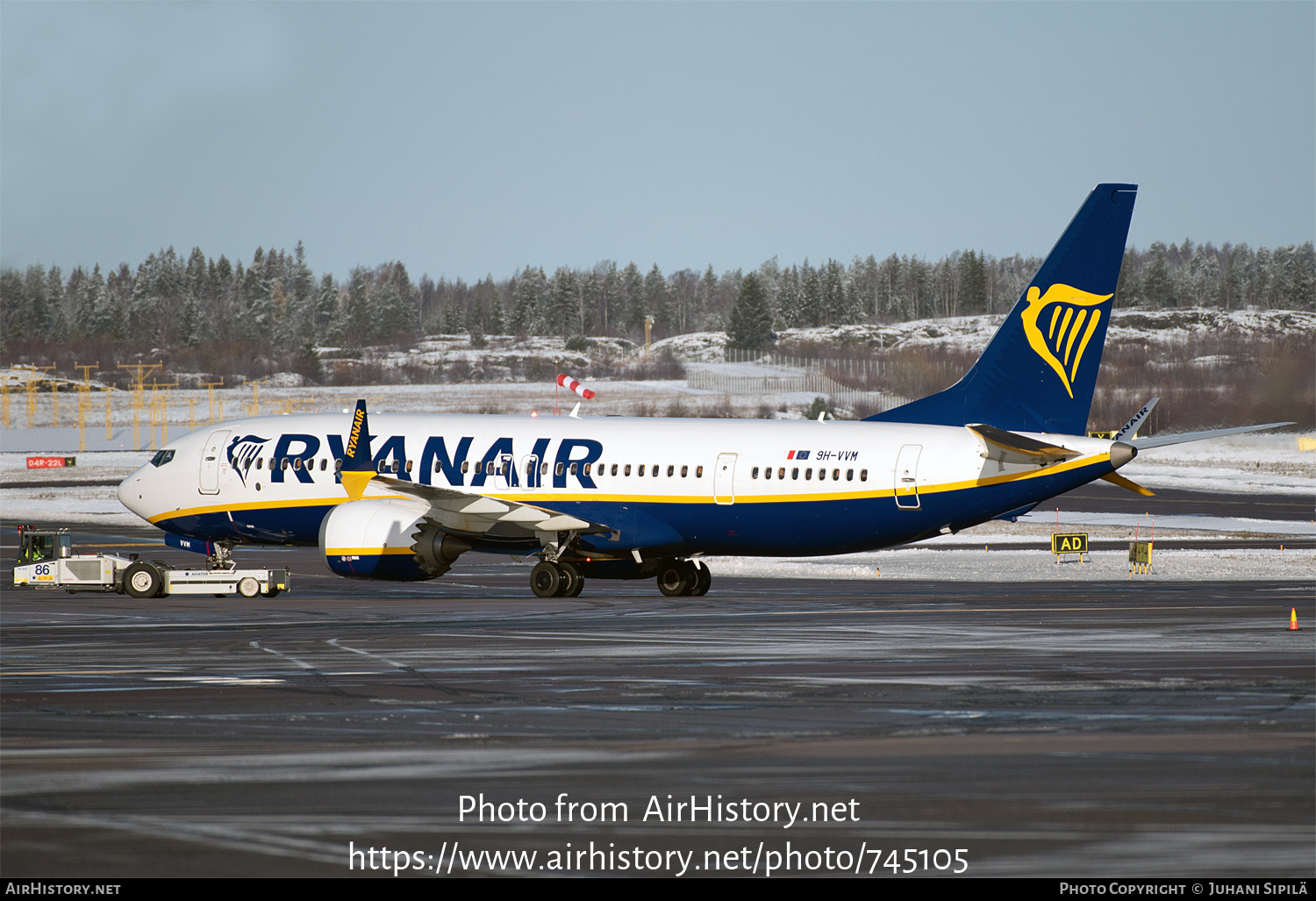 Aircraft Photo of 9H-VVM | Boeing 737-8200 Max 200 | Ryanair | AirHistory.net #745105