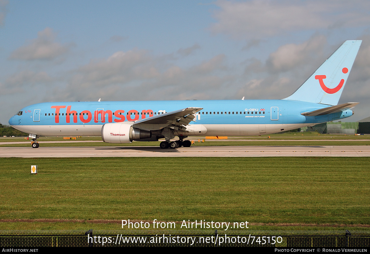 Aircraft Photo of G-OBYJ | Boeing 767-304/ER | Thomsonfly | AirHistory.net #745150